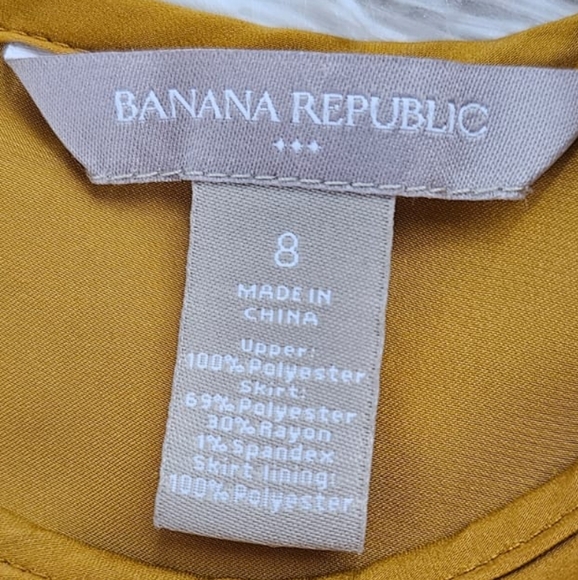 Banana Republic Mustard and Gray Dress Size 8 - Picture 10 of 11